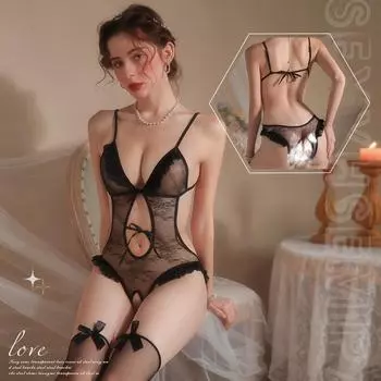 Сексуальное женское белье Подвязки Кружево Соблазнение Боди Горячая Постель Быстрый Открывающийся Промежность Свободная Женщина One Size