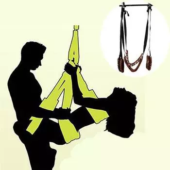 Секс-нейлоновые качели БДСМ-манжеты на щиколотке Раб Мягкая секс-мебель Фетиш-бинты Качели Секс-эротические игрушки Пара Секс-мебель Секс-шоп