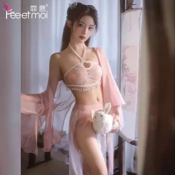 Секс нижнее белье антикварная ночная рубашка страсть живот карман униформа секс Ханьфу соблазн сексуальный секс пижама One size