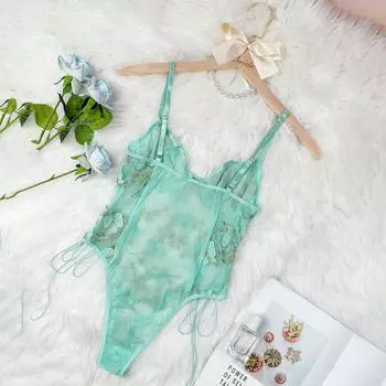 Секс нижнее белье комбинезон на бретельках сетка прозрачный сексуальный соблазн секс подтяжки комбинезон S