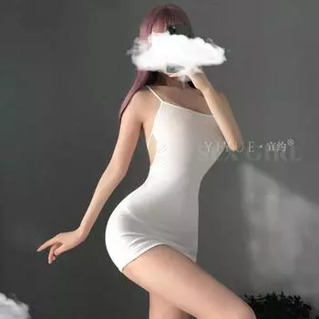 Секс нижнее белье ледяной шелк подтяжки платье бедра юбка униформа соблазнение сексуальный старый секретарь костюм One size