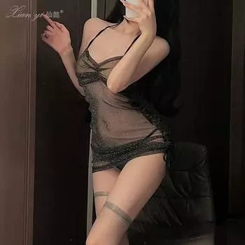 Секс нижнее белье ночной клуб женская униформа кровать страсть одежда сексуальная перспектива чонсам бесплатно-на-взять комплект 310 One size