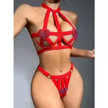 Секс нижнее белье сексуальное без взятия униформа соблазн флирт кровать страсть костюм sm осень и зима пижамы женщины S