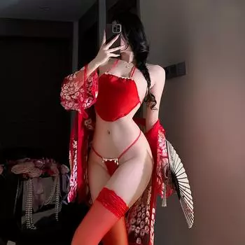 Секс нижнее белье соблазнение сексуальная страсть пижама кровать знакомства халат дразнящий антикварный живот карман пижама женщина average size (80-60kg) чёрный