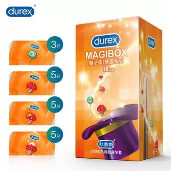 Секс-презервативы Durex Ice Fire, смешанные 4 стиля, большие частицы, большая пунктирная нить, изделия из натурального латекса, презервативы размера M