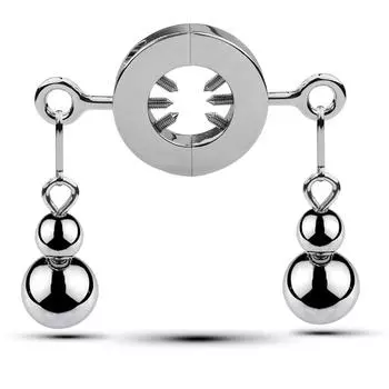 Секс-продукт для взрослых Кольцо для пениса Кольцо для мошонки Подвеска с весовой нагрузкой Физическое растягивающее кольцо для пениса Подвеска в виде яйца Кольцо с шипами Separate Hanging Ball20+2