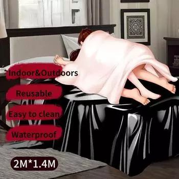 Секс-простыни для пар в помещении и на открытом воздухе, масло для массажа, флирта, водонепроницаемый противогрязный матрас, многоразовая секс-мебель 2m*1.4m