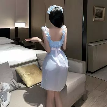 Сексуальный костюм горничной, соблазнительный костюм горничной, постельное белье для пары, пижама One Size