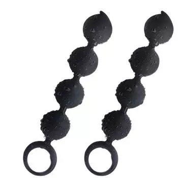 Секс-шоп, водонепроницаемые женские мягкие резиновые анальные бусины, Анальная пробка для взрослых, секс-игрушка для массажа простаты