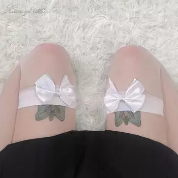 Сексуальные чулки, соблазнительные черные гольфы до колена с бантиком, не рвущиеся руками, носки, интегрированные с ветром чистого желания one size fits all