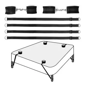 Sex toys Adult emotional straps Hand and foot cuffs Leg splitters Binding nylon webbing bondage props