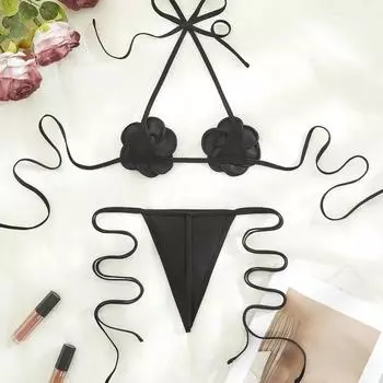 Секс трехмерная роза трехточечный ремень секс трусики комплект S