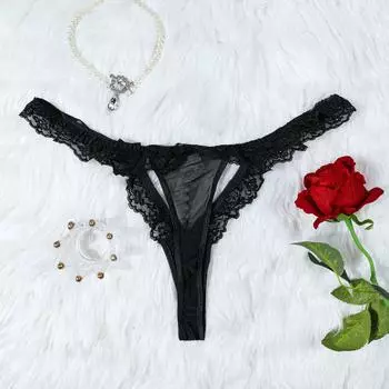 Секс трусики бисер цепочка сексуальная вышивка кружево соблазнение сексуальные трусики секс 1XL