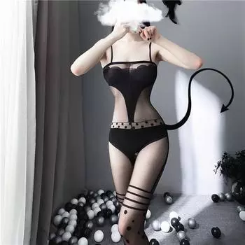 Сексуальное женское нижнее белье милые чулки черное повседневное подвязки шелковая одежда можно разорвать руками One size {hardcover} recommended 80-80kg