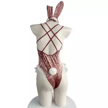 Сексуальное нижнее белье Свободный Кролик Бархат Милое Кружево Сексуальная Униформа Большой Размер 76 average size [80-60 kg]