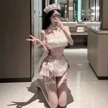 Сексуальное нижнее белье Сексуальная школьная форма JK Кампус Ветер Милая студенческая одежда Бесплатное Чистое Желание Горничная Сексуальный Костюм average size