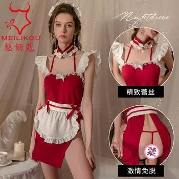 Сексуальное нижнее белье лето новый сексуальный наряд горничной страсть очарование маленькая грудь показать большой ретро разрез ципао 2121 one size fits all