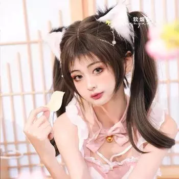 Сексуальное нижнее белье двухмерный горничная раздельный японский костюм розовый школьная форма маленькая грудь большие трусики One size