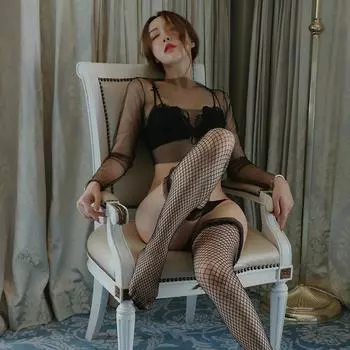 Сексуальное женское нижнее белье, сексуальные кружевные прозрачные чулки до колена, трехмерные кружевные сетчатые носки average size (80-65kg)