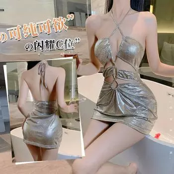 Сексуальное нижнее белье женское сексуальные подвязки чистое желание страсть искушение ночной клуб юбка горячий костюм с открытой спиной 8320 One Size (80-60kg)