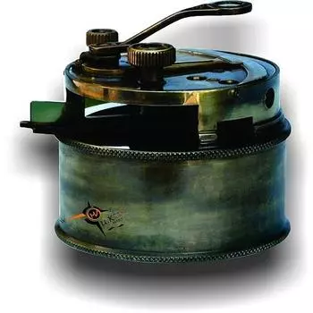 Секстант из цельной латуни или барабана Marine Craft с деревянной коробкой коричневого цвета 7,62 см