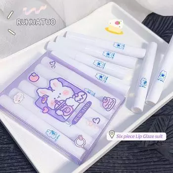 Сексуальная бархатная матовая помада Водонепроницаемый долгосрочный блеск для губ Non Stick Cup Красная глазурь для губ Косметическая женская помада макияж