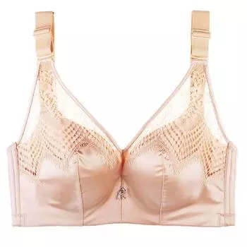 Сексуальная большая грудь показывает маленькую полную чашку тонкой части бюстгальтера полимеризации без стального кольца верхней поддержки нижнего белья женский бюстгальтер 38/85E бежевый