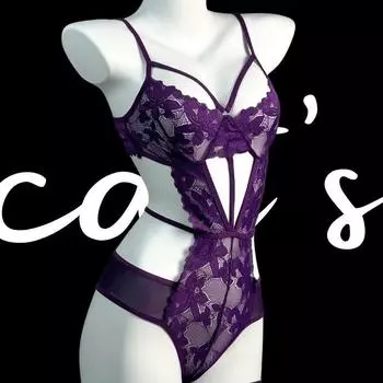 Сексуальная горничная Фиолетовое искушение Полый комплект униформы Винтажное сексуальное нижнее белье Страсть Горячая одежда горничной average size 80-120