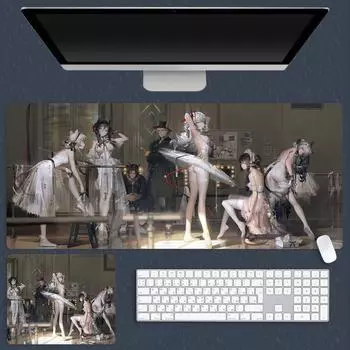 Сексуальная клавиатура большой коврик для мыши резиновый игровой коврик для мыши большой грудью нескользящий коврик для стола 600*300*3mm