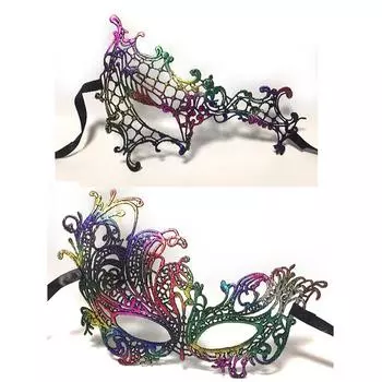 Сексуальная косплей, изысканная бронзовая кружевная маска, маскарадная вечеринка, вечерние маски для ночного клуба, праздничные принадлежности 01