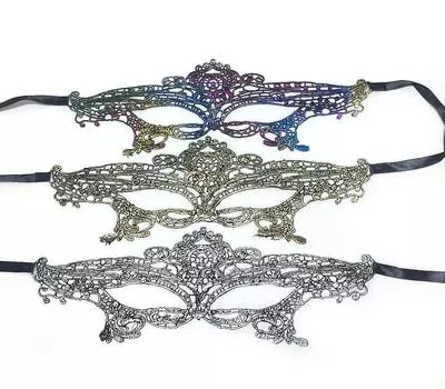 Сексуальная косплей красочная бронзовая кружевная маска королева атмосфера маскарад вечеринка ночной клуб сексуальная маска для глаз gold