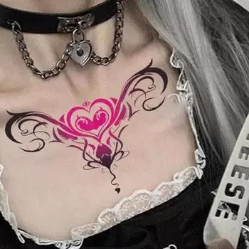 Сексуальная косплей вульва хна живот талия грудь татуировка наклейка, B20p, 1 шт.