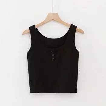 Сексуальная майка в рубчик с лямкой на шее, укороченные топы, женские летние майки с открытой спиной, бретелька, повседневная женская без рукавов, модный укороченный жилет S серый