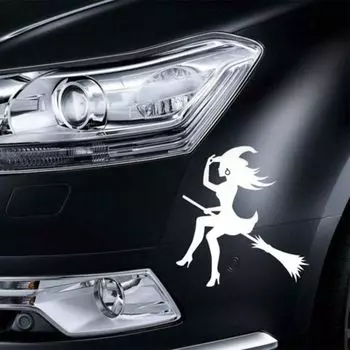 Сексуальная мода ведьма форма универсальный автостайлинг автомобиль наклейка виниловые наклейки украшения чёрный