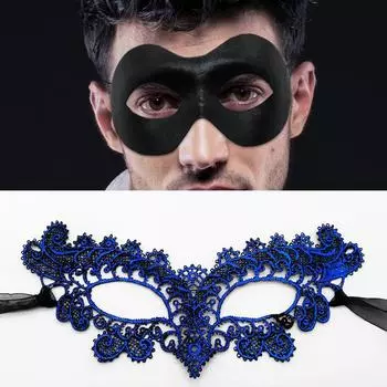 Сексуальная мужская маска для косплея, бронзовая кружевная маска, маскарадная маска на половину лица, сексуальная маска для глаз 01