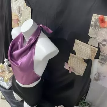 Сексуальная одежда новый секретарь воздержания качели шея голый спина костюм сексуальная ложбинка росы юбка на бедрах красивая спина красотка average size