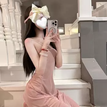 Сексуальная одежда сетчатая юбка на подтяжках перспектива соблазн платье с разрезом пижамный комплект сексуальное чистое желание One size