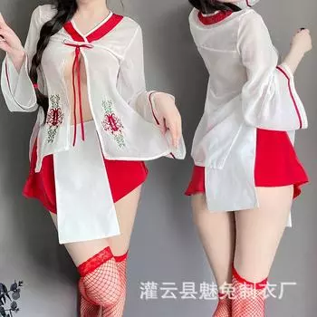 Сексуальная пижама большого размера кимоно костюм сексуальное нижнее белье женское соблазнение горячая кровать страсть униформа 2667 average size