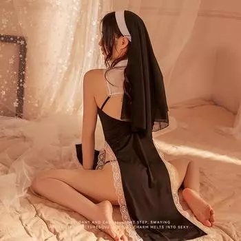 Сексуальная пижама сексуальное женское белье соблазнение монахиня косплей чистое желание униформа женский страстный костюм Sao average size