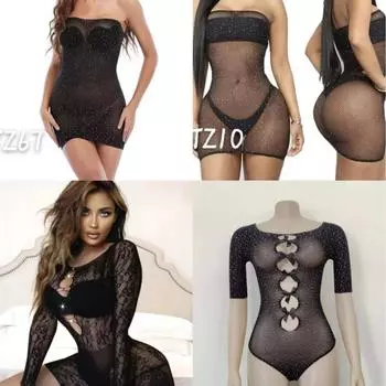 Сексуальная полоса алмазная дрель ночной клуб блестящая юбка сетка стразы нижнее белье average size