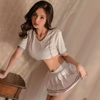 Сексуальная Соблазнительная Униформа Страсть Матрос Персонаж Футболистка Малышка Студенческая Одежда Сексуальное Белье Секс Мини-юбка average size