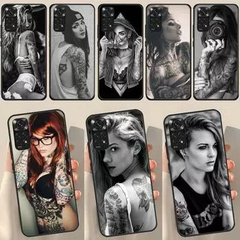 Сексуальная татуировка девушка для Redmi Note 12 Pro Plus чехол для Redmi Note 10 8 9 11 Pro 12S 11S 10S 9S 9C 10C 12C чехол Redmi Note 10 Pro