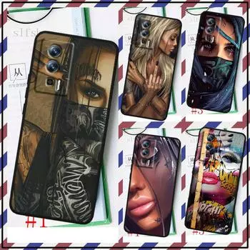 Сексуальная татуировка на рукаве для Xiaomi Redmi 9A 9C 9AT 10C 9 9T 10 12C 13C 8 12 K60 A1 K50 K40 5G черный чехол для телефона Redmi 9C