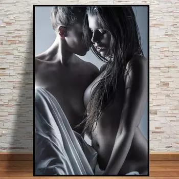 Сексуальная женщина печатает на холсте модный художественный постер женская фигура портретные картины для гостиной настенное искусство без рамки 21*30cm