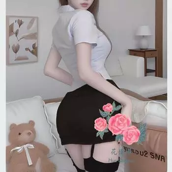 Сексуальное эротическое косплей студенческое обтягивающее белье M