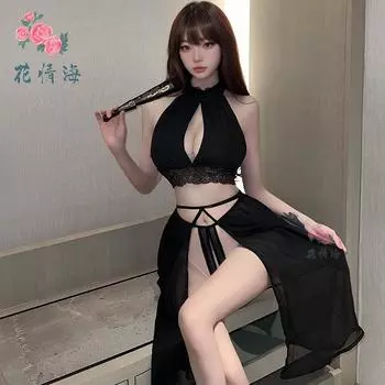 Сексуальное эротическое нижнее белье маленькая грудь женская страсть кружево соблазн чистое желание One size