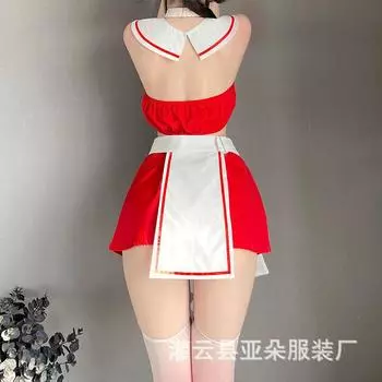 Сексуальное эротическое нижнее белье с открытой промежностью, из которого сочится молоко, матросский костюм, костюм чистого желания для дразнящего флирта average size