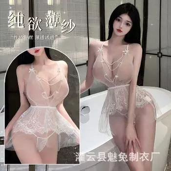 Сексуальное эротическое нижнее белье женщины показывают свою грудь чистое желание маленькая грудь соблазнительная сетчатая ночная рубашка горячий бесплатный комплект 8102 One Size