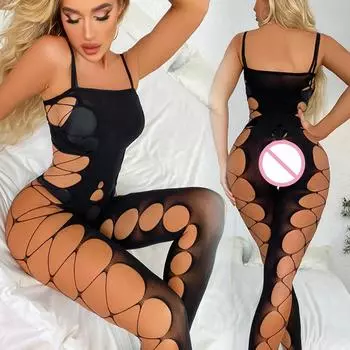 Сексуальное эротическое женское нижнее белье с открытой спиной Babydoll с подвязками и поясом-подвязками с вырезами и сетчатым чулок-корсет боди из латекса ночное белье XXS