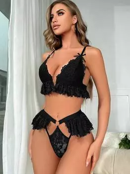 Сексуальное белье цельное сексуальное кружевное подтяжка сексуальное сексуальное белье S